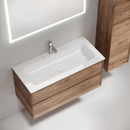 Тумба под раковину Sancos Marmi 2.0 MR2.0100ECH 100х45х52 подвесная цвет дуб чарльстон - фото 5